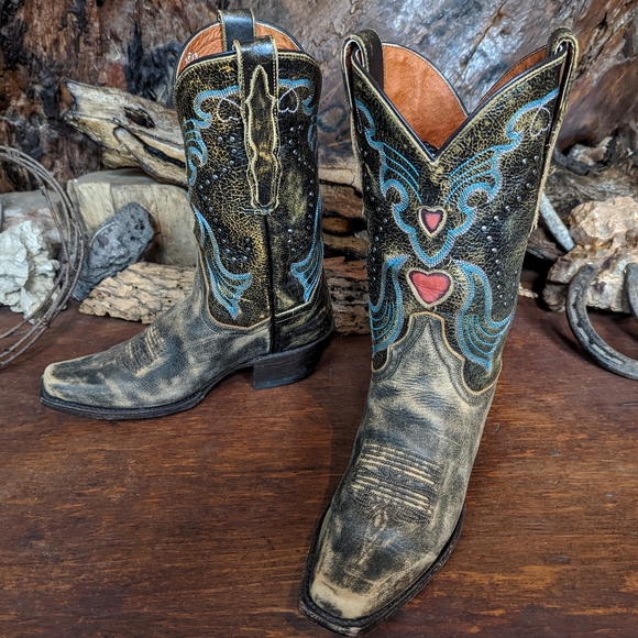 Dan Post 'steel heart' cowboy boots 6.5M - Picture 6 of 14